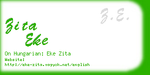 zita eke business card